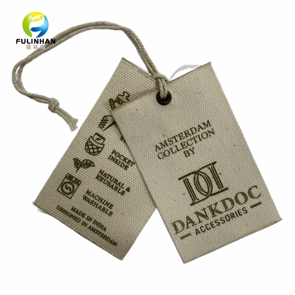 custom canvas hang tags