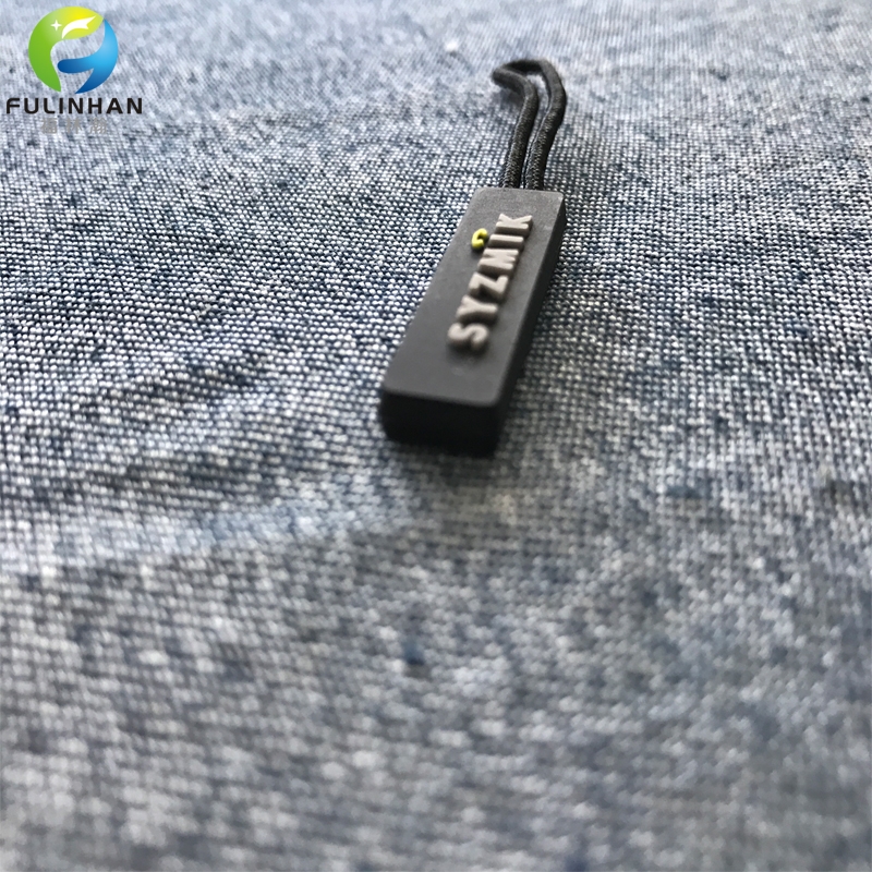 Rope Zipper Pull Tabs Embossed Logo