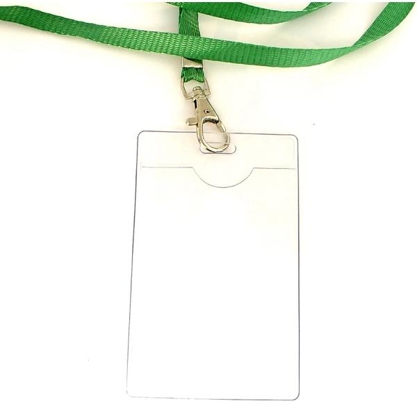 Custom Clear PVC Badge Holder with Lanyards | ID Card Holders
